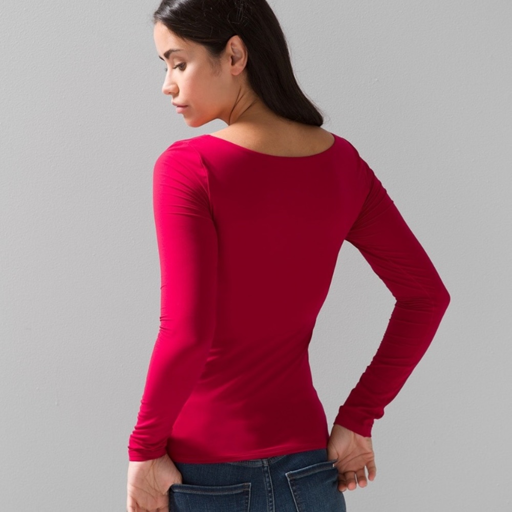 COPY - WHBM FORME Long-Sleeve Dual Neck Top - Picture 2 of 8